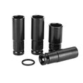 4pcs Chrome Finish Electric Impact Wrench Hex Socket Set with 1/2 in Drive Adapter OEM Customizable