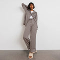 Autumn Winter Pajamas for Women Set Pyjama Femme Stripe Pijama Women