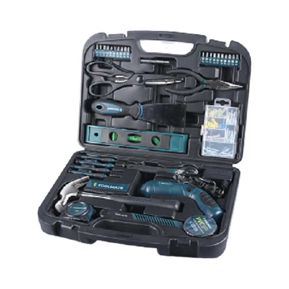 Goldenline 128pcs Portable Hard Plastic Hand Tool Set Industrial Home Use Mixer 3-Year Warranty OEM Customizable 15kg Model
