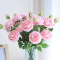 Hot Sale Faux Flower 3 Heads Artificial Peony for Wedding Decoration