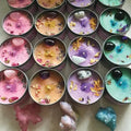 Wholesale Custom Private Label Soy Wax Aroma Crystal Gift Sets Meditation Infused Scented Tin Jar Holidays Thanksgiving