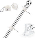 5Ft Flag Poles for Outside House Residential and Commercial Flag Poles