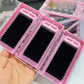 Velvet Soft Mink Dark Matte Black Wholesale Silk Premium Volume Cashmere Lash Extensions Trays Eyelash Extensions Mix Supplies