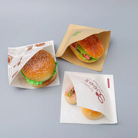 Wholesale Kraft Paper Food Bag for Cookies and Pies Recycled Greaseproof Material for Donut Use
