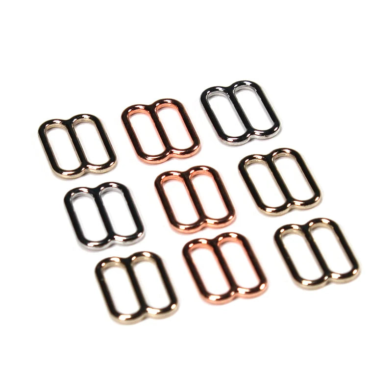Factory Price Adjustable 10mm Nylon Metal Bra Rings and Slider Hooks Coated Technics OEM Service Available for Bikini