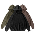 Garment Factory Spring Retro Acid Washed Oversized Beaded 3D Embroidered Knitted Eco-Friendly Windproof Breathable Men's Hoodie