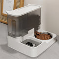 Automatic Pet Feeder and Water Dispenser - Large Capacity Water Fountain Dry and Wet Food Separator Dog Bowl Cat Bowl
