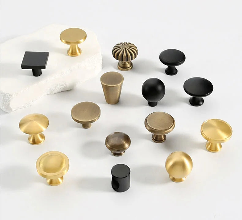 Hot Sale Brass Antique Black Gold Kitchen Cabinet Knobs and Pulls