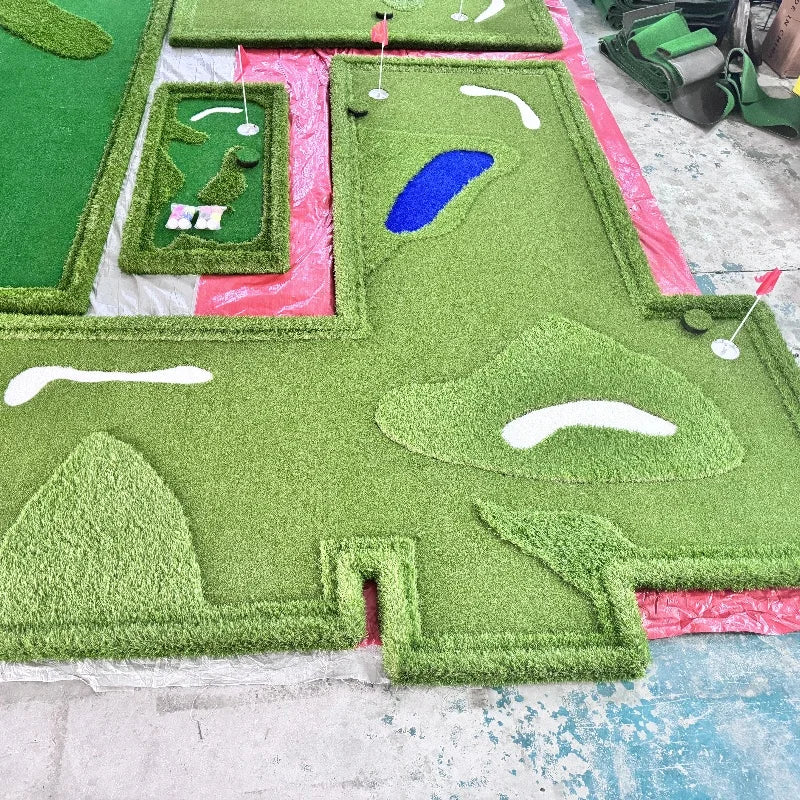 Custom Mini Golf Course Putting Green Practice Putting Green Mat Golf Training Aids