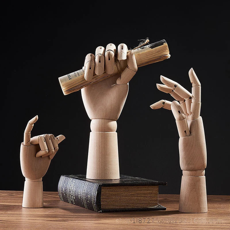High-Quality Wooden Hands Wood Carving Ornaments Wood Crafts Handicrafts Home Decoration for Sale