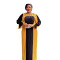 The New Listing Ladies African Dress Rhinestone Turkish Long Dress Chiffon Pressed Fabric Ethnic Plus Size Dress