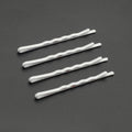 2mm* 5.5cm White Waved Metal Bobby Pins Clips Plain Hair Slider Hairpins for Nurse DIY Hair Accessories
