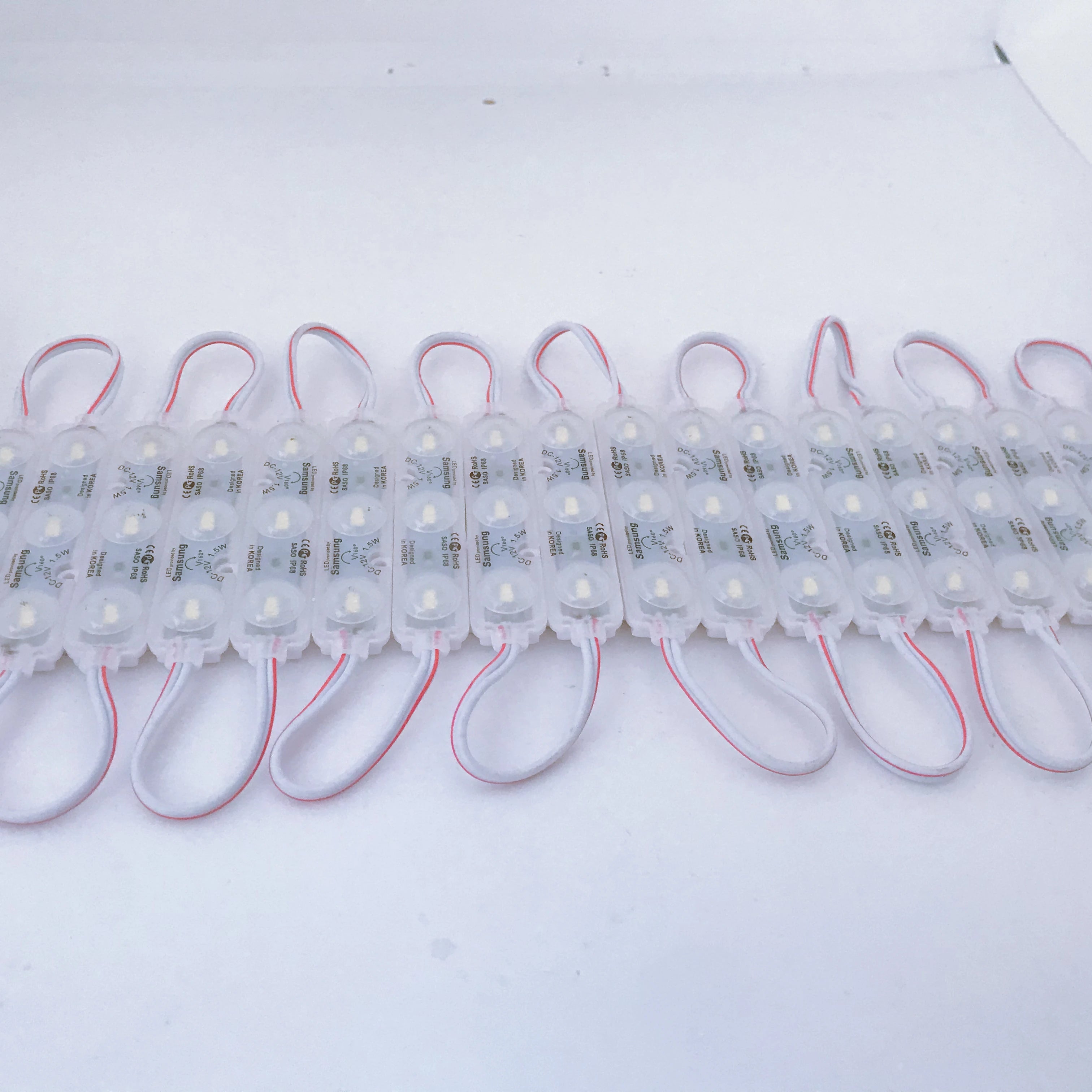 Epistar 5730 SMD Aluminium PCB 3-LED Ultrasonic Module Red Blue Green Yellow Colors Waterproof IP68 IP65 Led Module Lights