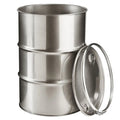 200L Stainless Steel Oil Drum/Barrel with Clamp Lid 100L Conical Steel Drum 55-Gallon Capacity