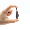 Mini Wooden Handle Changeable Blade Fold Style Men's Beard Cutting Shaving Knife Black Barber Cut Throat Shaving Razors MegaBDM