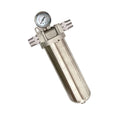 10 Inches Single Core SS304 Hydraulic Filter Housing with 1/2" 3/4" 1" Interface