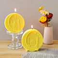 H35-6 Eid Al Fitr Relief Moon Silicone Mold for Candle Making Diy Crystal Drip Homemade Soap Crystal Gel Ramadan Decor Moulds