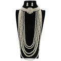 ROMANTIC Wholesale Multilayer Fashion Accessories Exaggerated Long Sweater Pearl Necklace Set