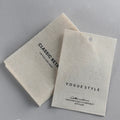 China Clothing Hang Tag Cotton  Paper Printing Label Price Tag Garment Swing Tag for Clothing