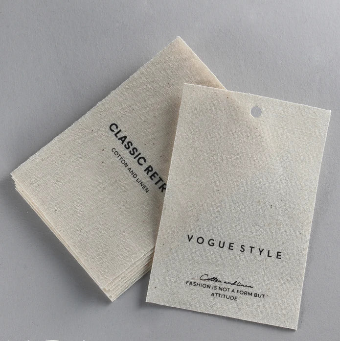 China Clothing Hang Tag Cotton  Paper Printing Label Price Tag Garment Swing Tag for Clothing