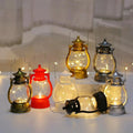LED Christmas Plastic Lantern Candlestick LED Lamp Night Light Snowman Santa Claus Decoration Desktop Mini Christmas Lantern