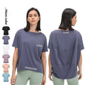 Xsunwing OEM ODM Leisure Sports Short Sleeve Shirt Women Yoga Fitness Sportswear Ladies Running Workout Top Activewear WDQ079
