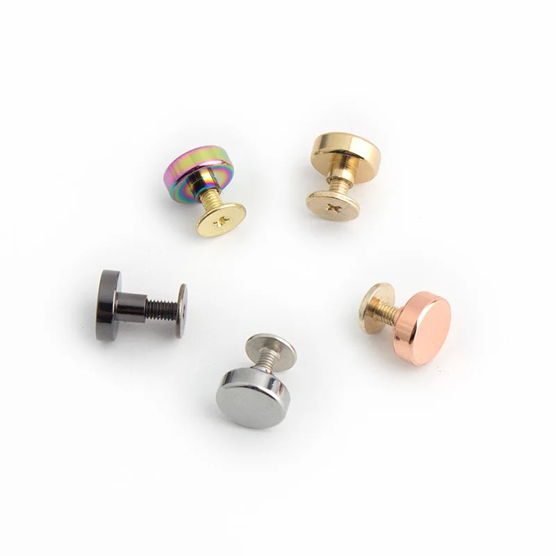 New Solid Copper Metal Handbag Bottom Decorative Studs Buckle Hardware Rivet Accessories 10x6mm Non-Tarnishing Durable Bag Parts