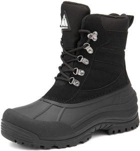 Mishansha Multifunctional Waterproof Anti-Slip Cowhide NAP Upper Plush Lining Women's Winter Autumn Snow Boots Mid-Calf Walking