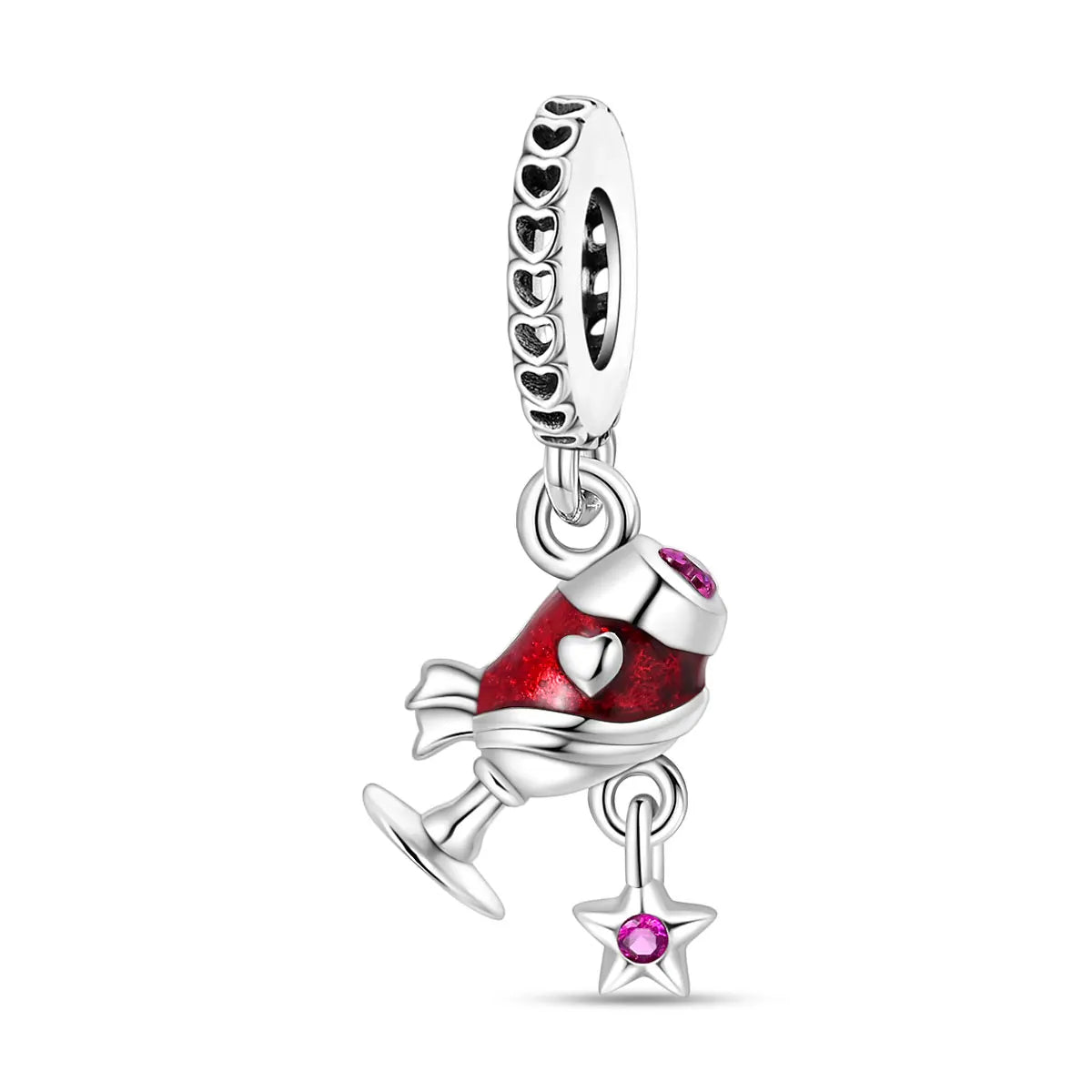 Hot Selling Champagne Charm DIY Bracelet Women Femme Accessories Jewelry Making Fashion Pendant & Charm Wholesale Charm Bracelet