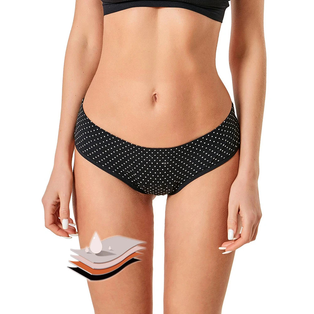Eco Friendly Cotton in Stock Classic Menstrual Underwear Period Panties Teenage Girls Leak Proof Culotte Menstruelle for Women