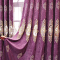Factory Direct Luxury Chenille Embroidered Curtains Fabrics Hollow Rose Embroidery Curtain Fabric for Living Room