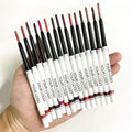 New Arrivals Private Label Matte Waterproof Lip Liner 15colors White Packaging Lip Liner Custom logo Creamy Lip Liner Pencil