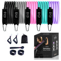 Latex Gym Fitness Resistance Bands Exercise Expander Set 11 Pcs Durable Eco-Friendly
