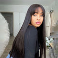 Mayqueen Hair Vendor Short Length Natural Color 100% Brazilian Human Hair Wig Virgin Glueless Wigs Human Hair Bob Wig with Bang