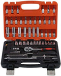 53pcs 1/4-Inch High Grade Car Auto Repair Tools Socket Wrench Tool Sets Box