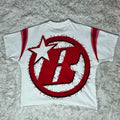 DCY 2025 New Arrivals Oversized Heavyweight Cotton Print T-Shirt Custom White T-Shirt