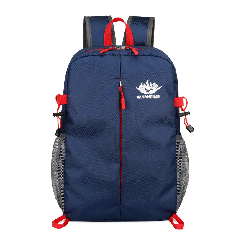 New Waterproof Oxford Polyester Outdoor Folding Backpack Travel Leisure Lightweight Large Capacity Student Schoolbag Zipper Air