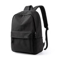 Simple Unisex Water Resistant Laptop Backpack Zipper Closure Letter for Travel School Use Oxford Material 20-39L Capacity