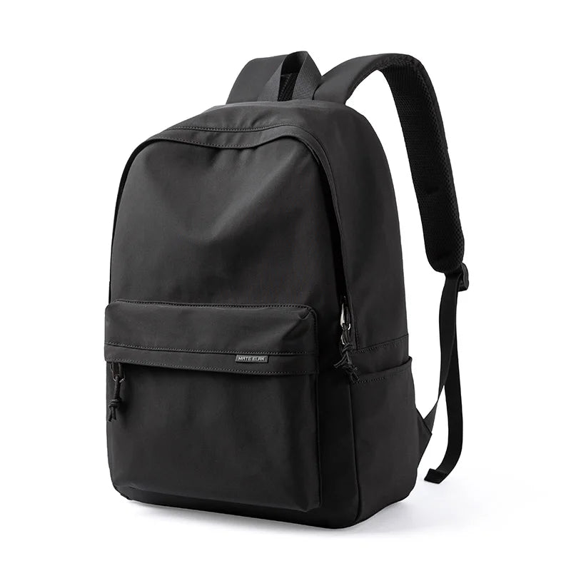 Simple Unisex Water Resistant Laptop Backpack Zipper Closure Letter for Travel School Use Oxford Material 20-39L Capacity