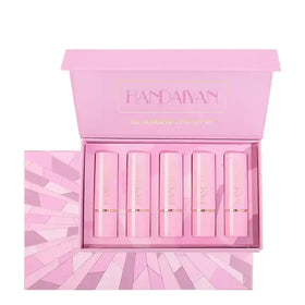 HANDAIYAN 6Colors/Sets Fashion Liquid Lipstick Lipgloss Sets Moisturizer Waterproof Velvet Lip Glosses Gift Box