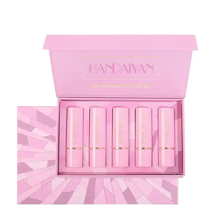 HANDAIYAN 6Colors/Sets Fashion Liquid Lipstick Lipgloss Sets Moisturizer Waterproof Velvet Lip Glosses Gift Box