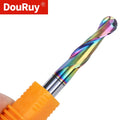 DouRuy Hot Selling Double Flute Ball End Mill Cutter for Wood with Coating