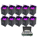 Led  Par Light Wedding Party Stage 2.4G Wireless Mobile Phone APP Control 54W IP22  RGBWAUV Is Fully Bright for 4 Hours