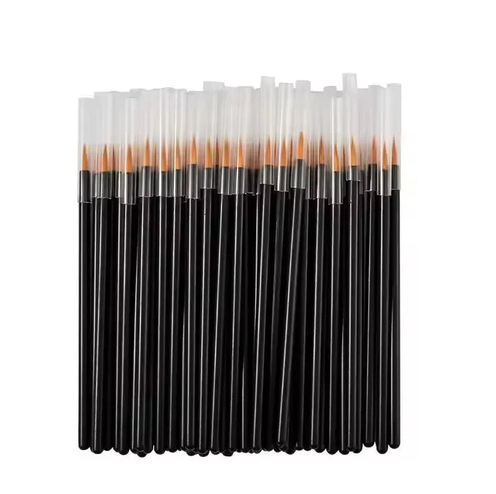 Welink Wholesale Disposable Eyeliner Brush Applicator Orange Tip Cosmetic Eye Liner Wands Makeup Tool