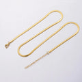 Simple 18K Gold PVD Plated O Style Link Chain Necklace Stainless Steel Cross Chain Jewelry Fitting Accessories for Gifts