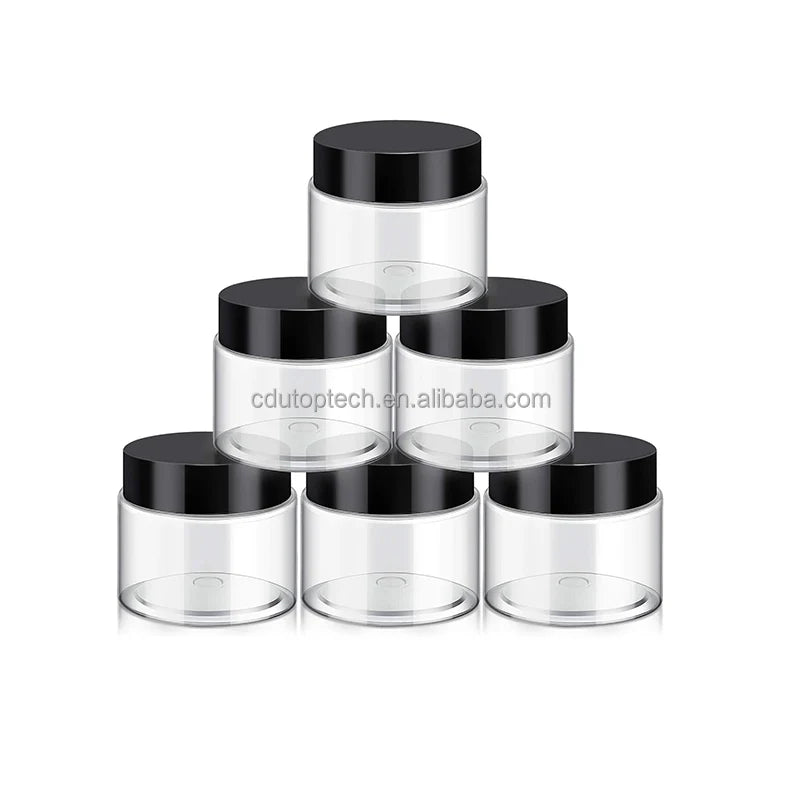 Factory Price 1oz 2oz 3oz 4oz 5oz PET Plastic Jar With Screw Top Lid for Body Scrub Packaging