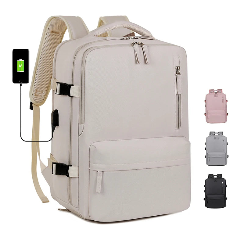 Wholesale Expandable Travel Outdoor Laptop Backpack Large Capacity Unisex Multifunctional Waterproof Computer Bags with USB