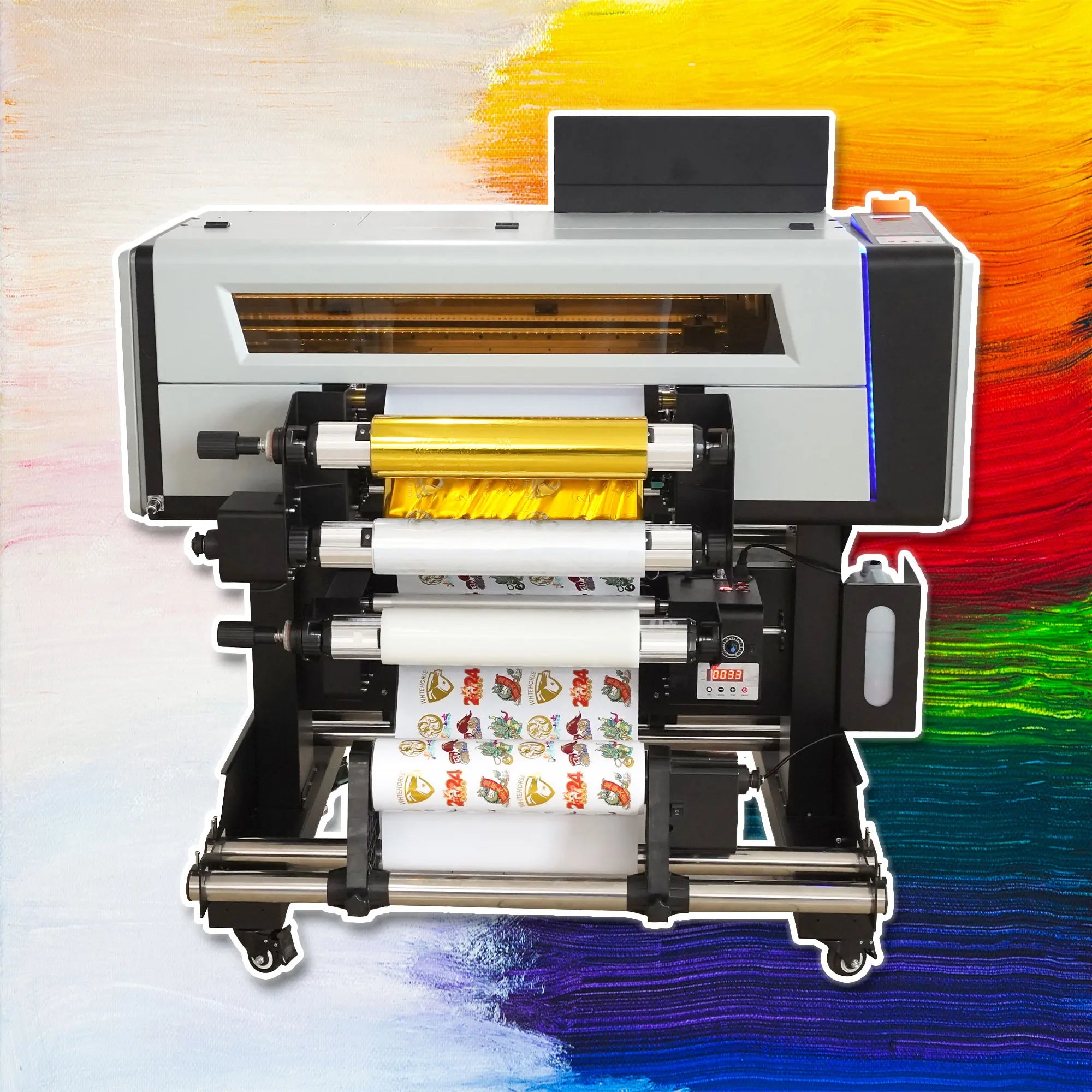TIFFAN A2 A3 UV DTF Printer Sticker All-in-one Printing AB Film Double XP600 Nozzle Varnish Transfer A3 UV DTF Printer