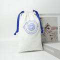 Durable Middle Canvas Cotton  logo Printed Underwear Bag Cosmetic Dust Pouch Drawstring