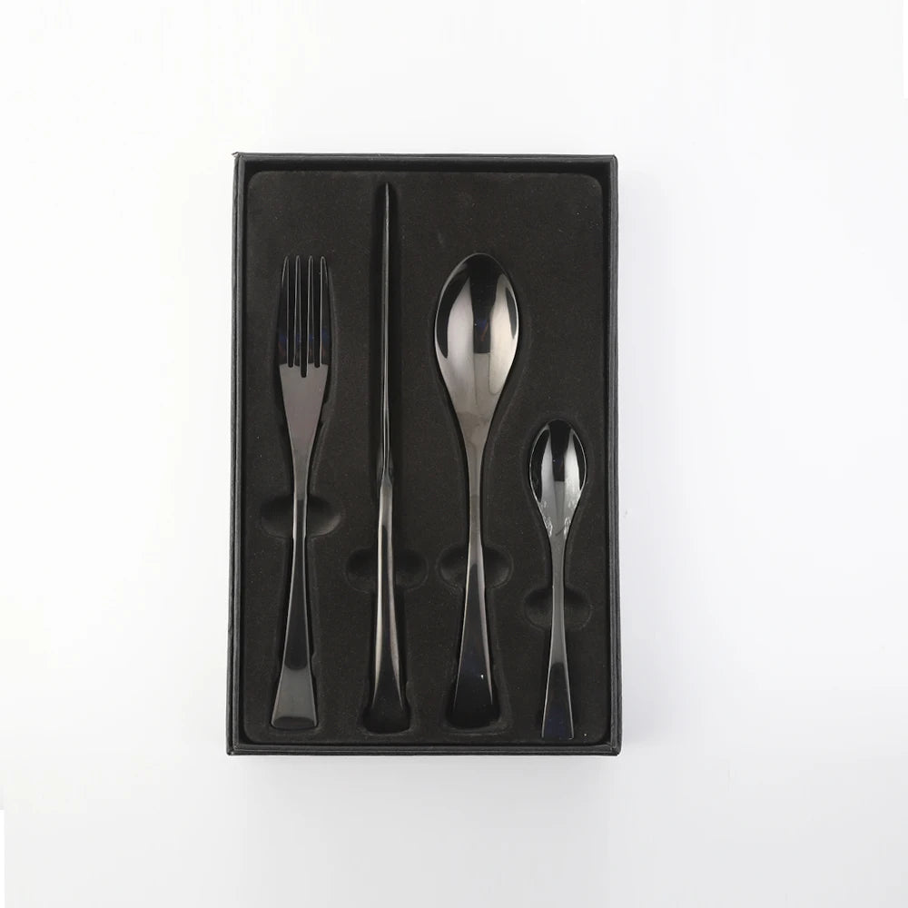 High-quality Stainless Steel Thickened Five-color Portable Lunch Can Be Customized Tableware Set